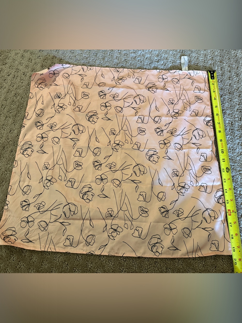 Satin pink scarf